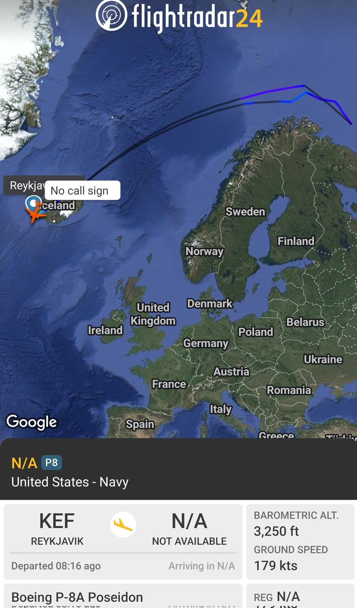 sipjack1776's tweet photo. P-8A ๐บ๐ฒ
#AE67C2
RTB Keflavik from the Barents Sea
@Borrowed7Time @N214WN https://t.co/n9o1WjMzgi