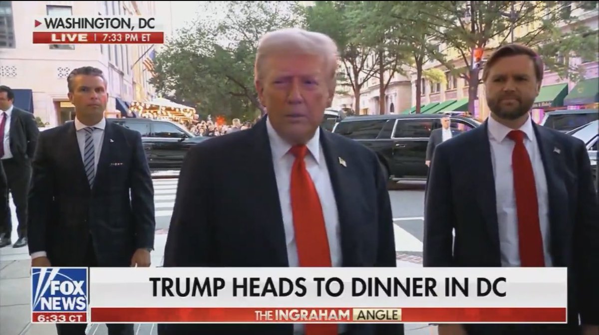 So Russia is flying in NATO airspace right now and Donald Trump is getting cheeseburgers with JD Vance and Pete Hegseth to prove that Washington DC is safe?