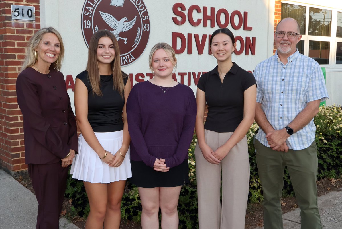 The #SalemVA School Board formally recognized three Salem High School students who participated in this summer’s Residential Governor’s School program. Chloe Underwood, Vivienne Eaton and Bella Poarch were saluted! <a href="/SalemSpartans/">Salem High School</a>