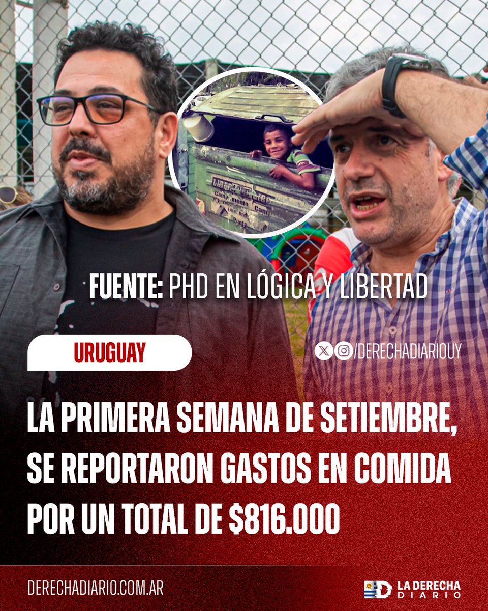 🇺🇾 | Vergüenza total: Durante La primera semana de Setiembre, se reportaron gastos en comida por un total de $816.000. Mientras la crisis de desnutrición infantil sigue vigente y no para de crecer.