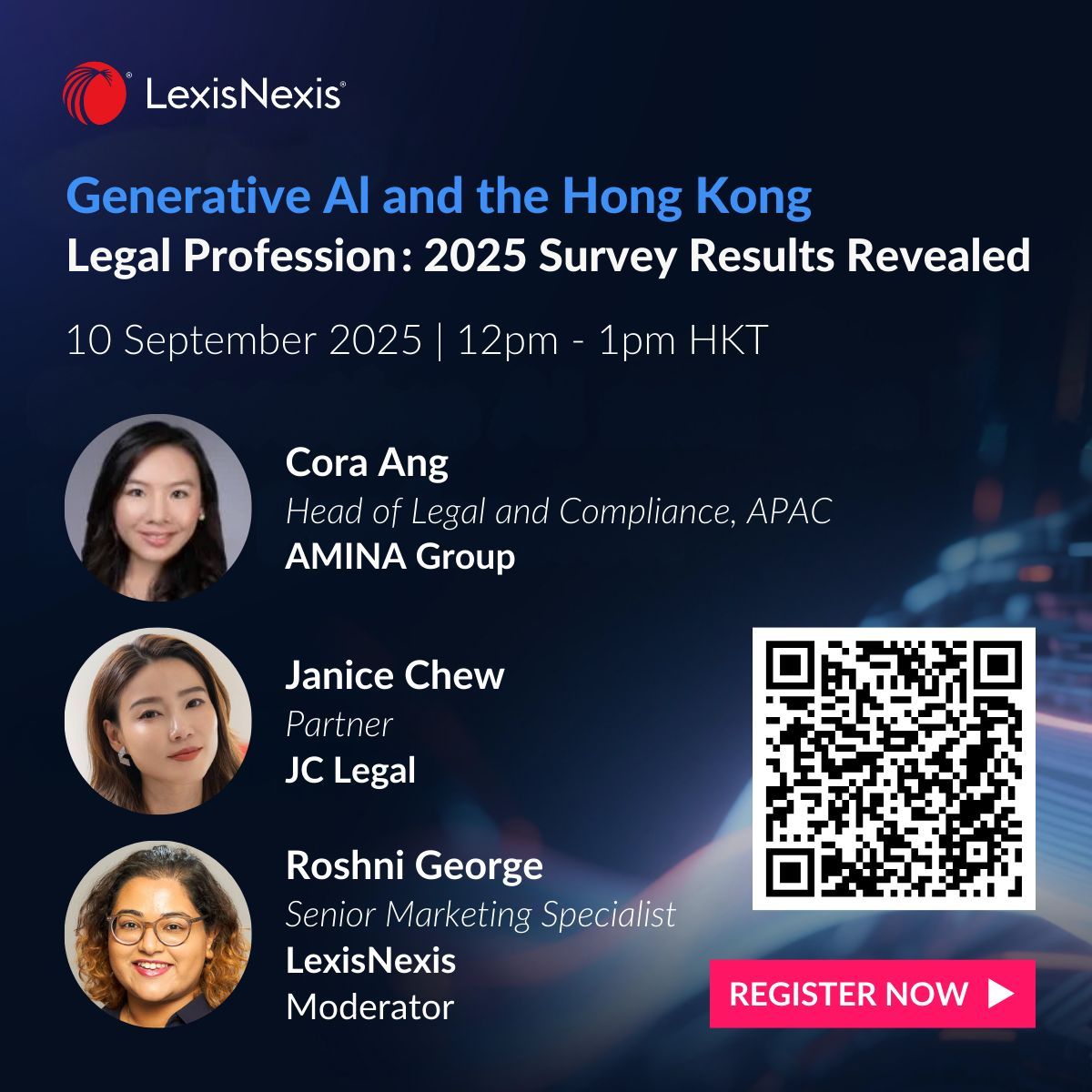 Today at 12pm, we will unveil the results of our highly anticipated 2025 Generative AI and the Hong Kong Legal Profession Survey, and explore how GenAI is transforming legal work—from practice to pricing—and what it means for you. Join us today: buff.ly/1ahmJLh