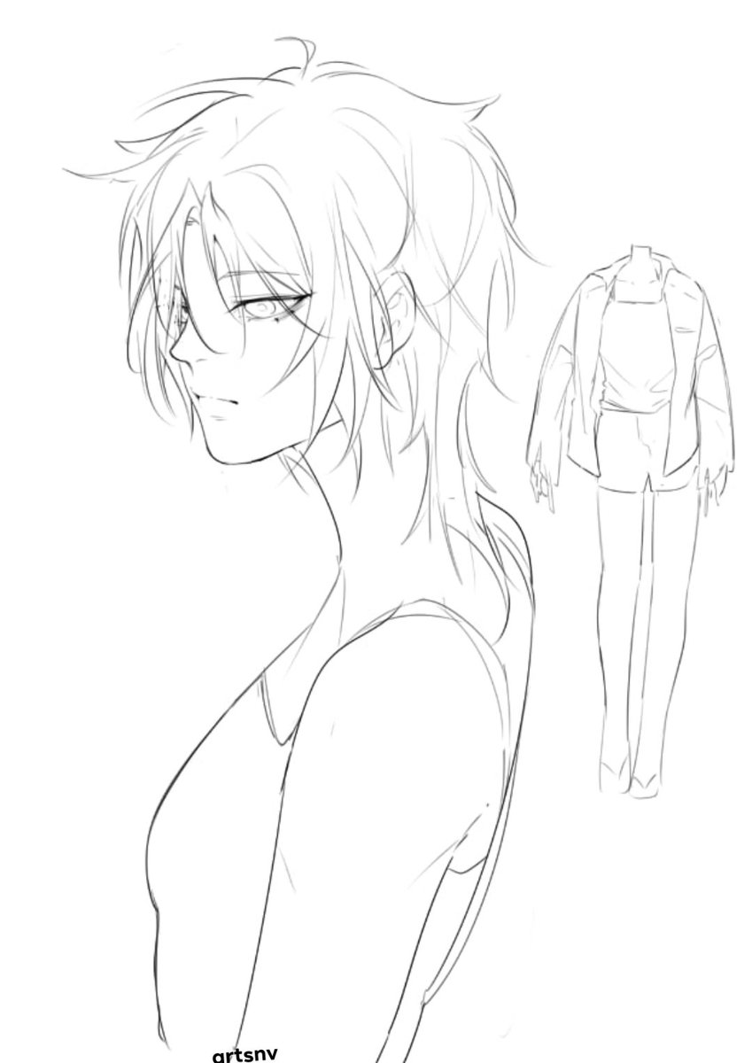 #artmoots I'M STILL ALIVEE (;´༎ຶٹ༎ຶ`) just barely due to the huge amounts of comic work I've been doing these past few weeks.

I haven't made any personal art so can't post anything, but have this old sketch I did way back January (￣▽￣*)ゞ

Will finish my comms soon too~