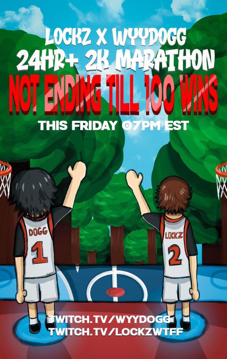 Not Ending Stream Until We Win 100 Park Games🎮

NBA2K26 Marathon🏀

This Friday 7PM EST🔒

BE THERE📈
