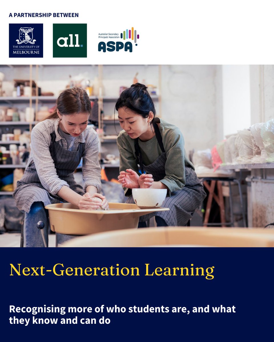 Very excited to partner with Australian Learning Lecture and <a href="/ASPALeaders/">ASPA</a> to launch the Next Generation Learning Initiative this week in QLD and ACT.  School staff and students come together to access professional learning,  next-gen assessment tools, and create learner profiles.