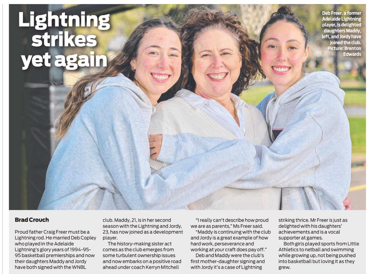 The #Adelaide Lightning are proudly for ALL #basketball fans in #SouthAustralia 🏀

Thanks to <a href="/theTiser/">The Advertiser</a> for their support &amp; we hope to see YOU at a game this season ⛹️‍♀️