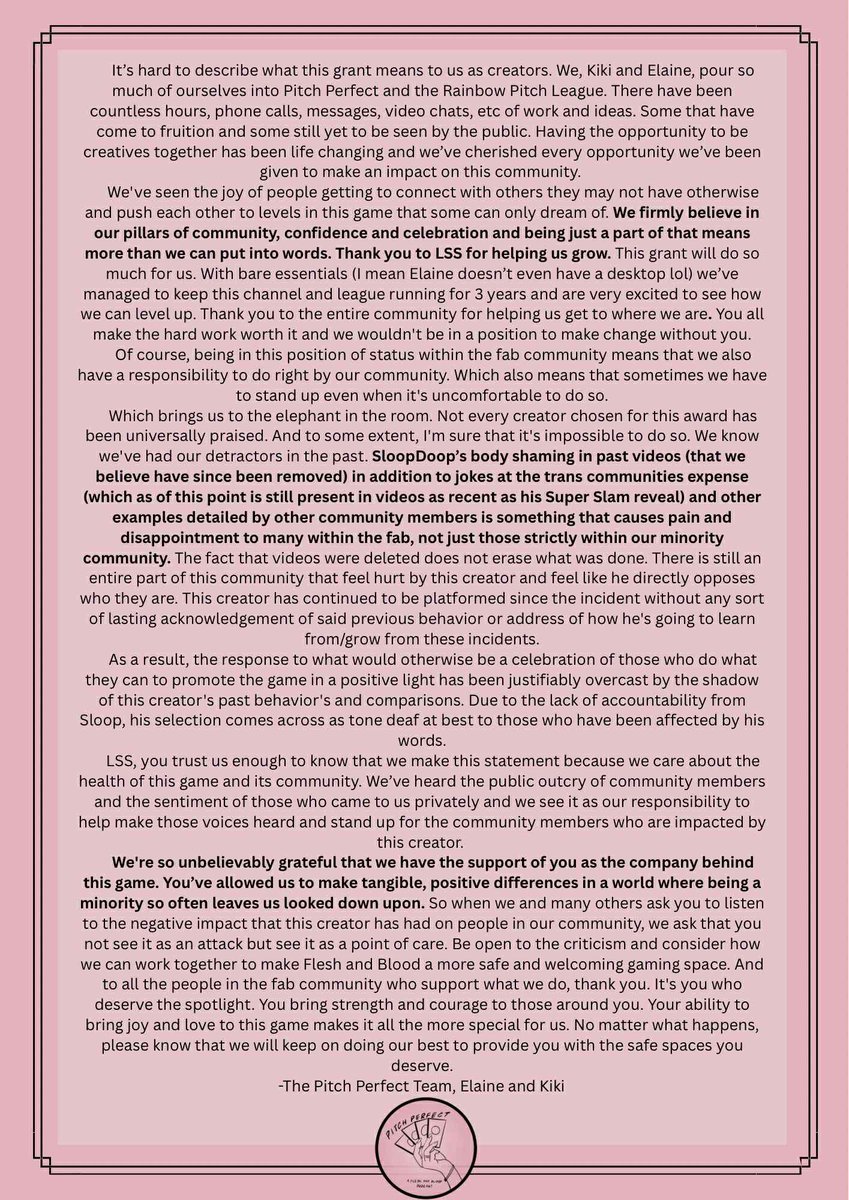 Thank you so much to LSS for this opportunity and for the community that supports us. We love you all 🤍