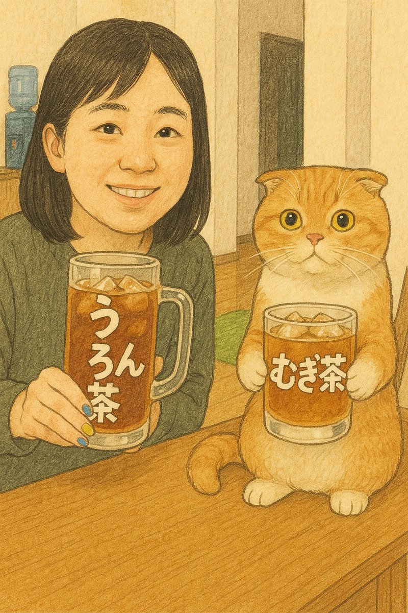 uaacando's tweet photo. む���と私をイラスト化した画像を作りたくて、ここ数日、何度も何度もchatgptとcopilotに依頼してるんだけど、どんどん離れていく。

何十回目かわからないけど、左を直してもらった結果が右🥹どうしたらいいのだ😭 https://t.co/7URpkowvPl