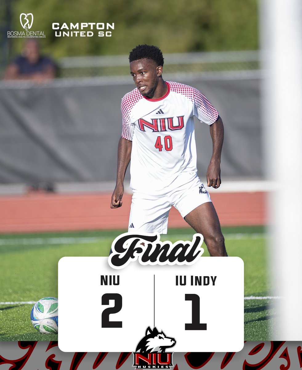 First half goals from Vance Sheffield and Katai Mukuka lift NIU to a victory over IU Indy. 

The Huskies return home to host St. Thomas on Saturday at 1 p.m.