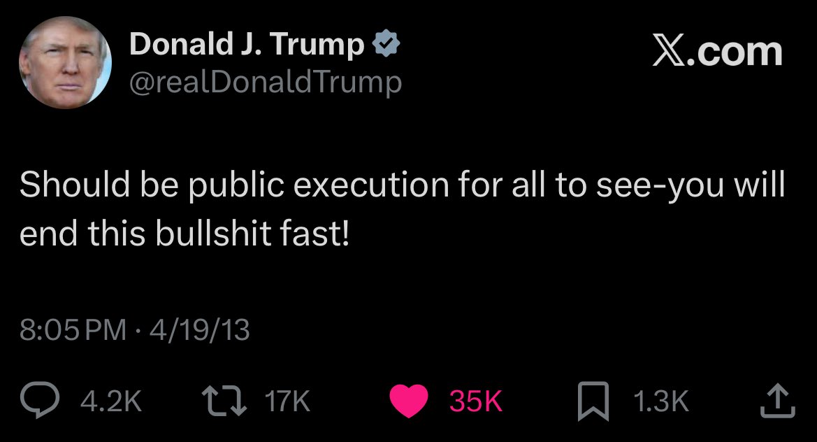 mericanaf7's tweet photo. Make public executions great again! https://t.co/sdIyQzPnZq