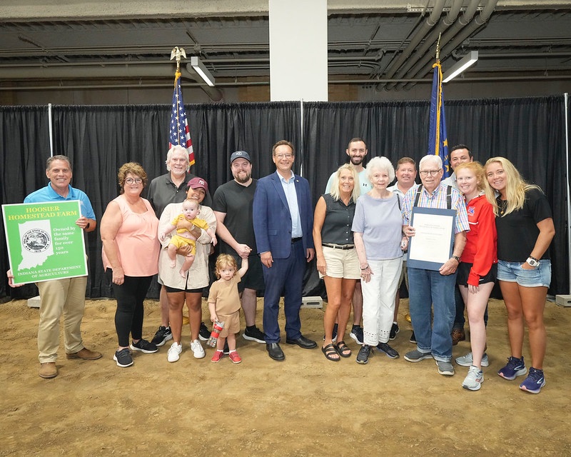 ryandlauer's tweet image. It was an honor to celebrate the C&amp;amp;M Arnholt Family Farm, the Donald D. Voelz Farm, the Mensendiek Farm and the Gary &amp;amp; Nancy Meyer Farm as they received their Hoosier Homestead Awards!