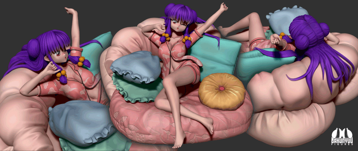 Shampoo, from Ranma 1/2. Pajama theme.
Available next month. Hope y'all like it! 😊