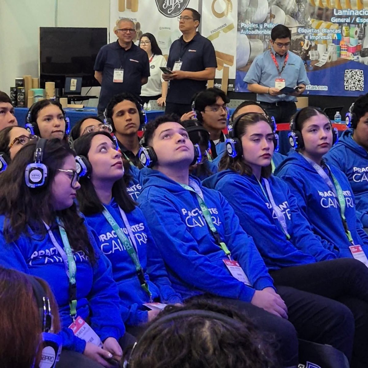 PCaintra's tweet photo. Primer día de nuestro Auditorio Practicantes CAINTRA en #EXPOPYME 😎

Gracias a los practicantes de empresas usuarias por acompañarnos 🎓⚙️

#PracticantesCAINTRA #EXPOPYME #CAINTRA #Practicantes #Becarios #Talento #Universidad https://t.co/NEKCI9MBbl