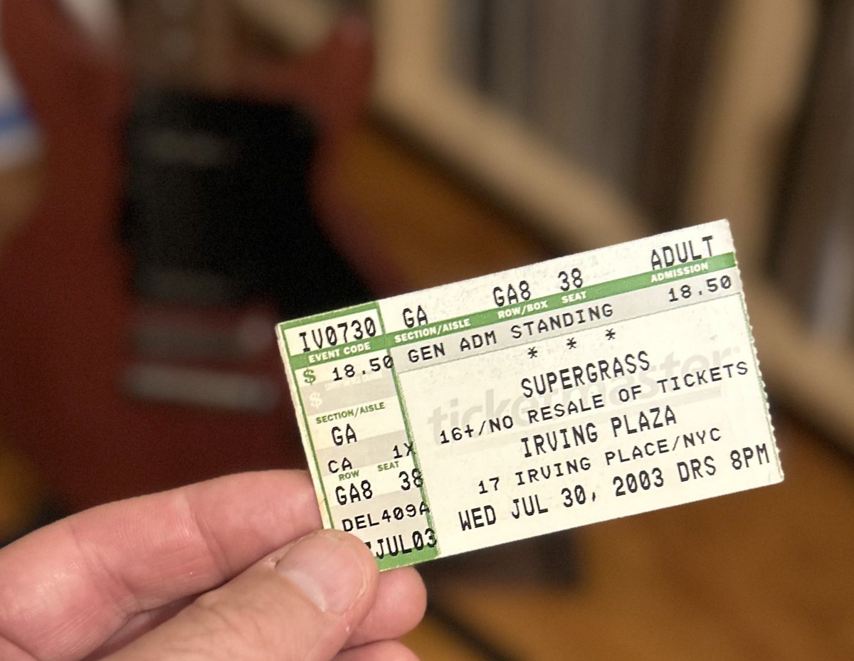 shamu_sam's tweet image. Hey @SupergrassHQ found this just last week in an old book. Can’t believe it’s been so long. See you in Boston.