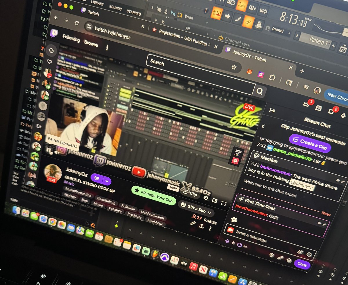 954Oz's tweet photo. We maxed out at 27 viewers on my first Twitch stream back since last month. Should I go Twitch, Kick, or multi stream?? https://t.co/OzViSeAwVL
