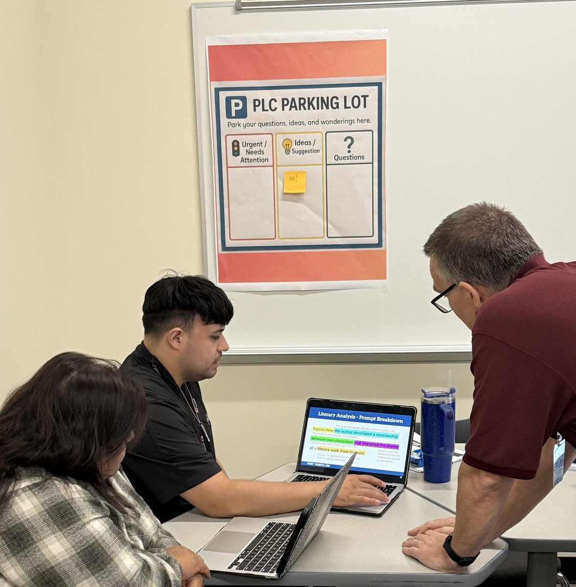 Jasma_Hayes's tweet image. Our English I team is bringing PLC coherence to life by identifying the high-leverage slide that connects standards, builds on prior learning, and ensures clarity for students. This is intentional, aligned planning in action! #ElevateEverything 🤘🏽@NorthSideFWISD