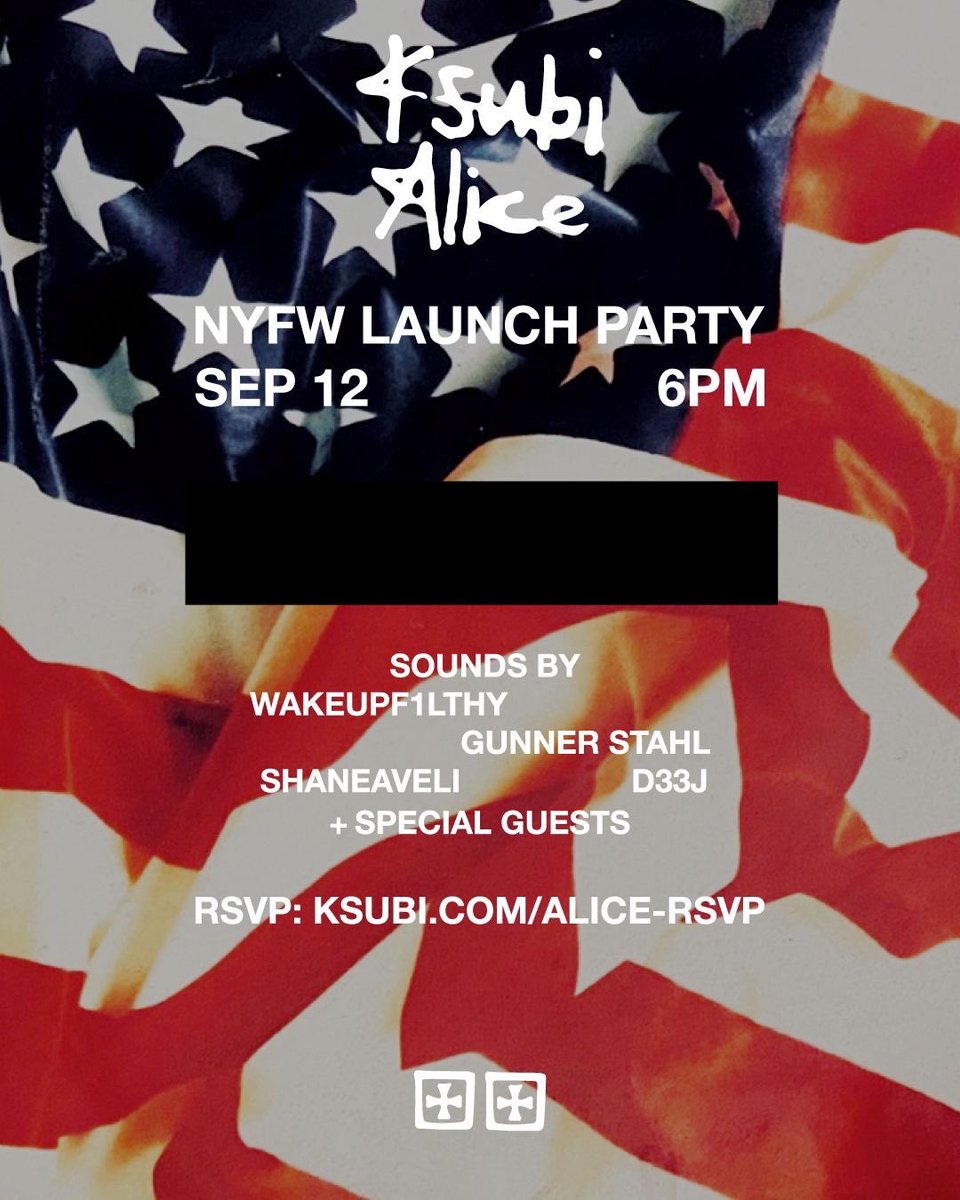 KSUBI BY ALICE HOLLYWOOD ✠ NYFW POP-UP STORE OPENS THIS FRIDAY ✠ 11AM-7PM AT KSUBI SOHO 26 GREENE ST ✠ MUST RSVP TO ATTEND AFTER PARTY ✠