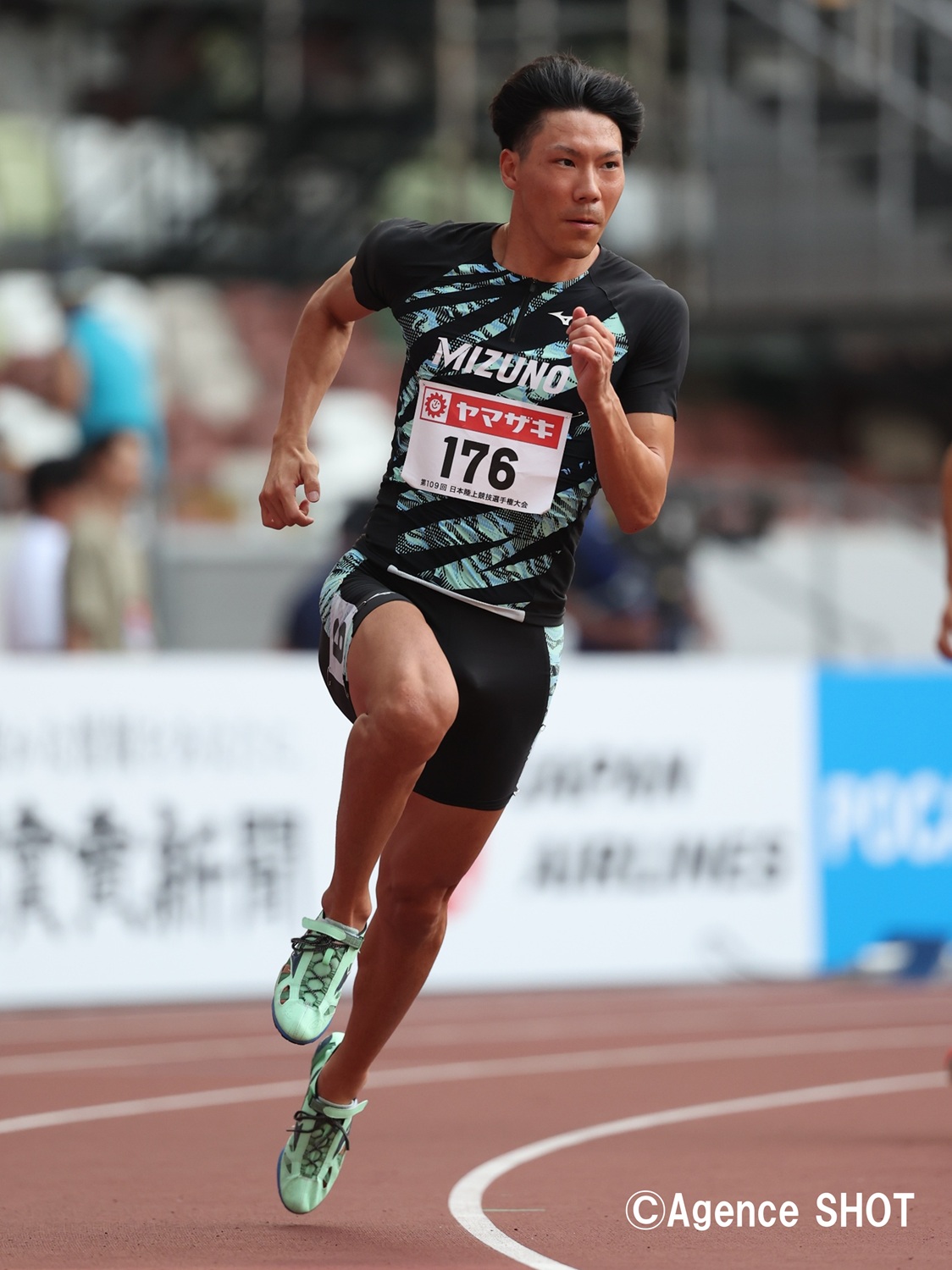 日本代表モデル 値下げ即決大歓迎！！！早い者勝ち 東京2025世界陸上 男子 800m 予選5組 7. 落合晃 🇯🇵 1:46.78