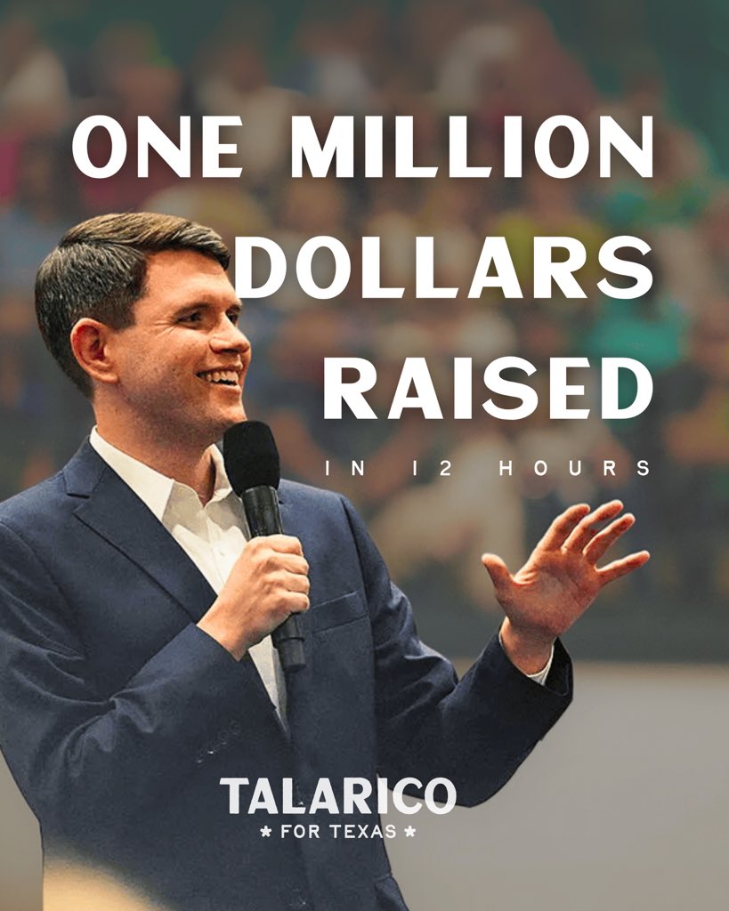 Big Money is powerful, but it’s nothing compared to people power.

In just 12 hours, our campaign raised $1 million from thousands of Texans across the state.

This is a campaign of, by, and for the people.