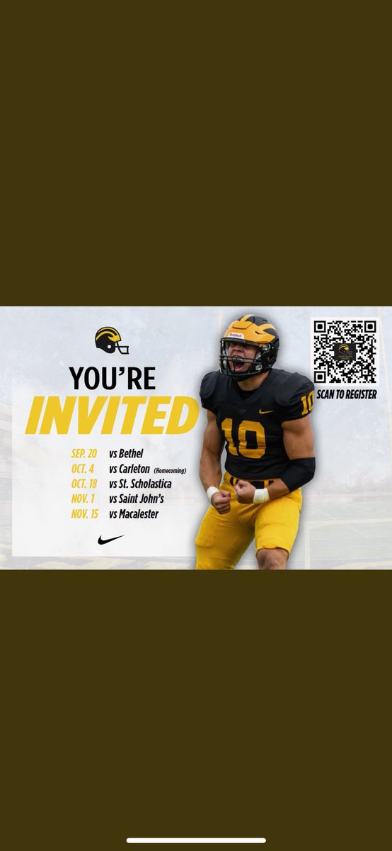 Thank you @CoacBobDavies for the game day invite!!
<a href="/gustiefootball/">Gustavus Football</a> <a href="/LDaves13/">Logan Daves</a> <a href="/chadmcheatham/">Chad M Cheatham</a> <a href="/NwGaFootball/">NwGa Football</a> <a href="/TeamFYNSports/">Team FYN Sports</a> <a href="/RecruitGeorgia/">Recruit Georgia</a>