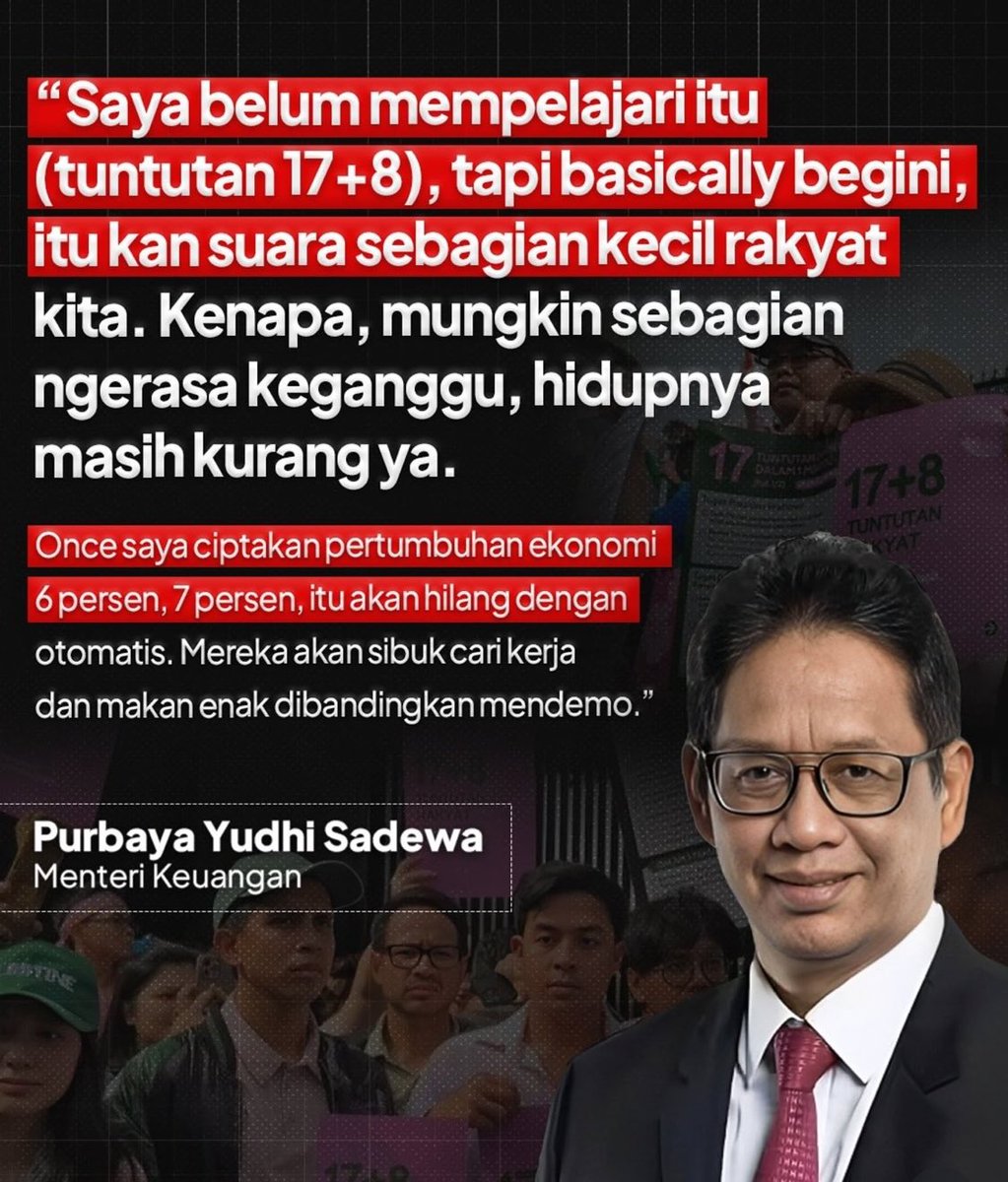 infoabah07's tweet photo. @prabowo Bapak presiden yang kami cintai,  kami rakyat tak hanya butuh pejabat yang handal dalam pengelolaan kebijakan nasional,  tapi juga handal dalam empatinya terhadap rakyat. Ini menteri kok udah buat blunder aja belum genap seminggu. Entah ini menteri optimis apa songong sih? https://t.co/iXsX82L17c