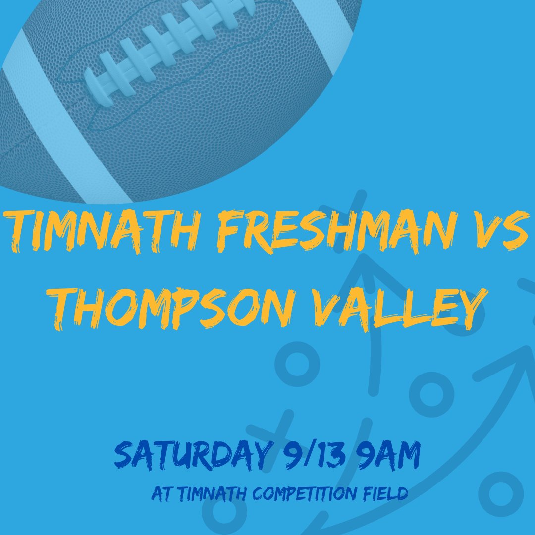 TimnathFootball's tweet photo. Howdy Cub Nation! Boot, scoot your way to Thompson Valley High School Friday the 12th at 7PM. Freshman and JV will play Thompson Valley at home on Saturday at 9 and 11AM #cowboysandcowgirls #cubnation #timnathfootball #gocubs #fridaynightlights https://t.co/R0lG3FBvxI