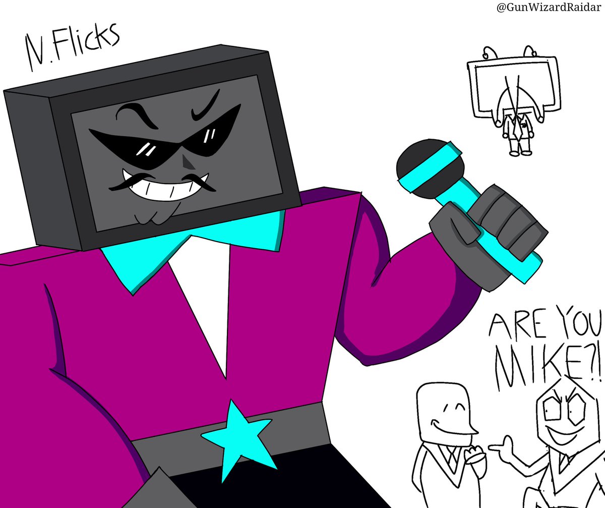 GunWizardRaidar's tweet photo. Here's N. Flicks (or Flix). A character by @teox1759 who's similar to Tenna but super cool. Thanks Teox for creating such an amazing character https://t.co/455tsIGofo
