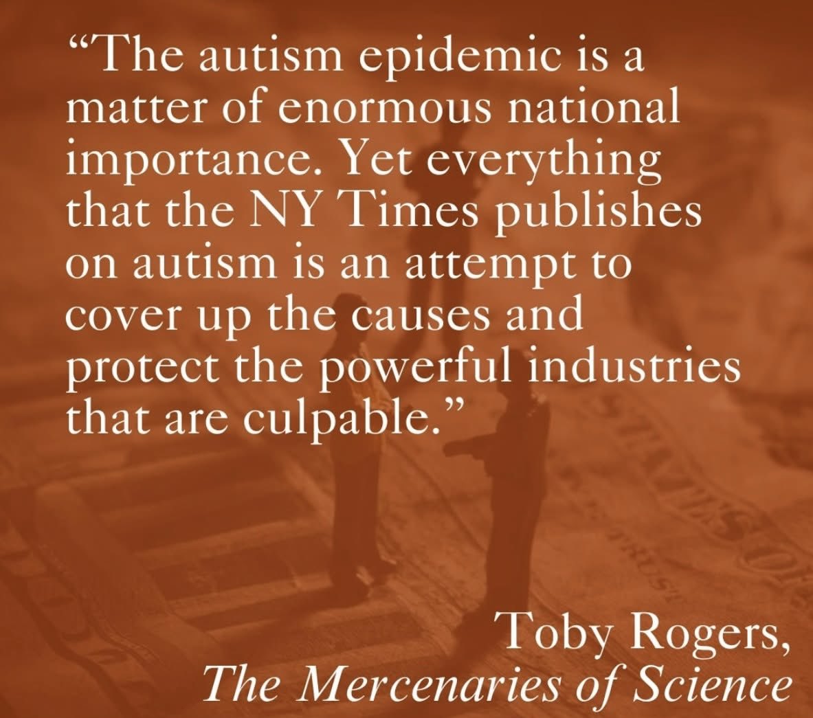 toobaffled's tweet image. The Brownstone Institute publishes yet another thought provoking piece! This time, the &quot;Science for Hire&quot; dynamic between the media, big pharma and our alphabet agencies.

bit.ly/42lQgGc

#JunkScience #BigPharma  #autismawareness