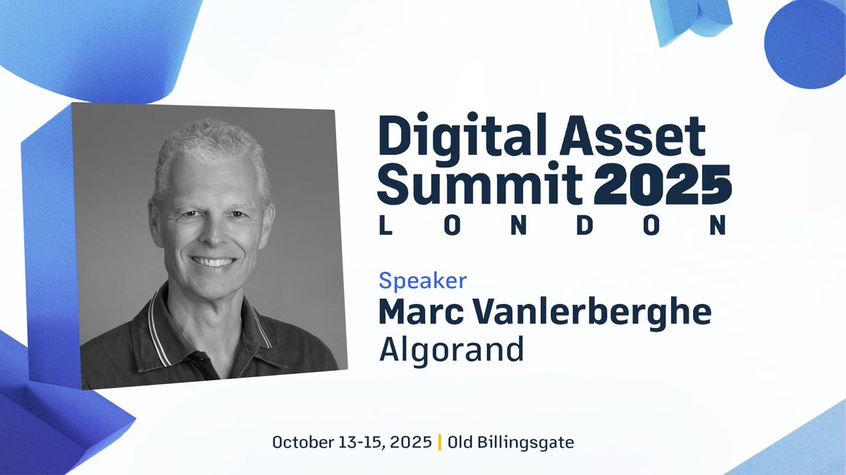 Marc Vanlerberghe 宣布为 2025 年 Digital Asset Summit 的演讲者