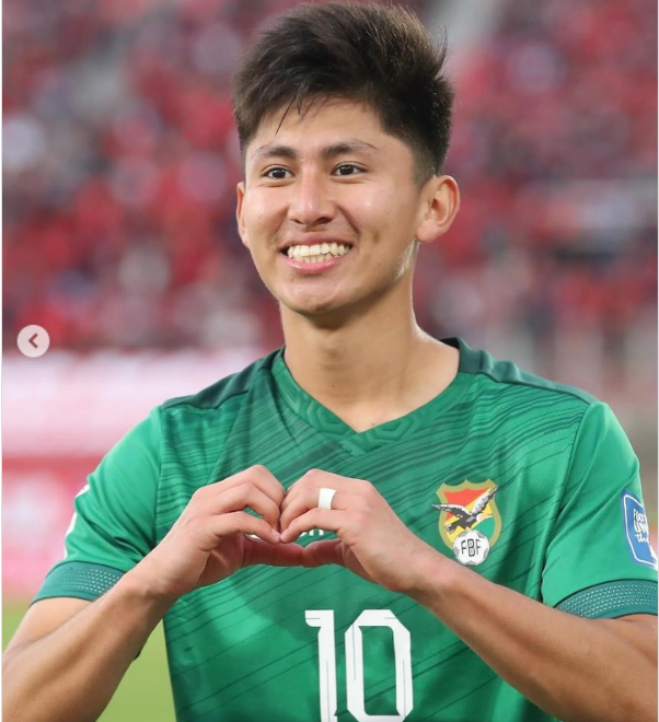 Bicentenario_p's tweet photo. ¿Qué les parece Miguel Terceros para @Universitario ?

 valorizado en 1,4 millones Euros,  21 años , 10 con experiencia en Brasil , goleador en las Eliminatorias  (7 goles) 

¿segunda punta?
 ¿compran o nada?
