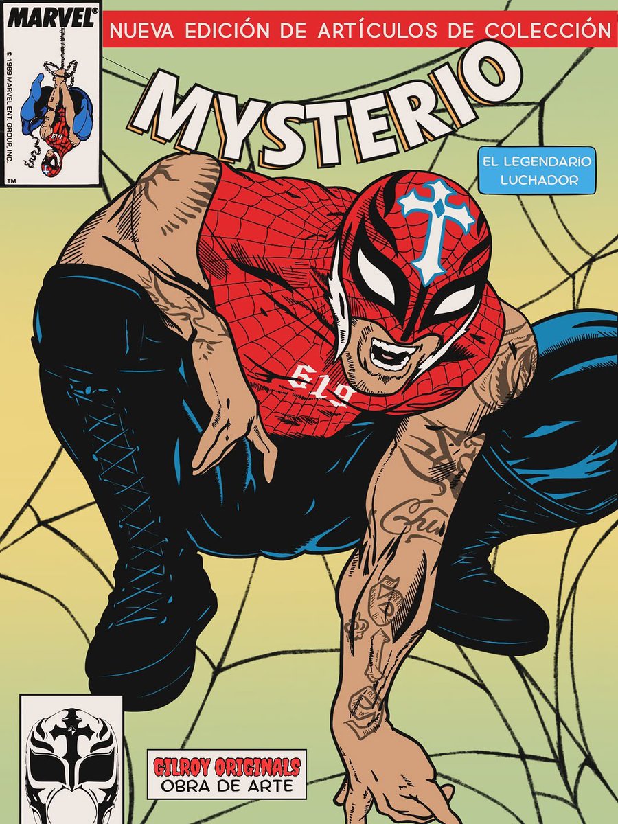 mundolibrearts's tweet photo. Rey Mysterio 🤝 DC &amp; Marvel Universe | Art by @gilroyoriginals (2025) https://t.co/U3nvTgn3ii