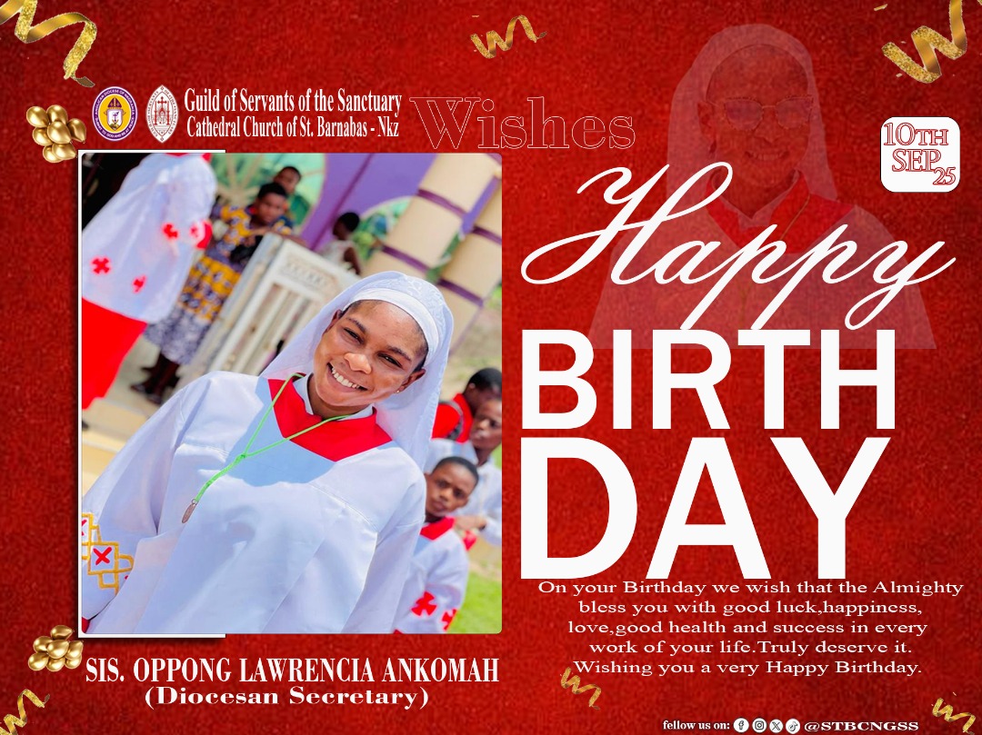 Happy blessed birthday. May the Lord continue to guide your steps, fill your life with joy, strengthen your faith and grant you many more fruitful years ahead. We celebrate you today and thank God for your life. Remain blessed!