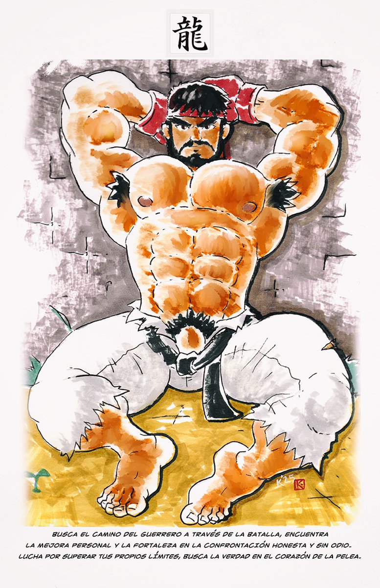 kerainen's tweet photo. Comisión terminada 🌊 #ryu #StreetFighter #baramanga #gaycomic #kerainen https://t.co/pCJJvoljLl