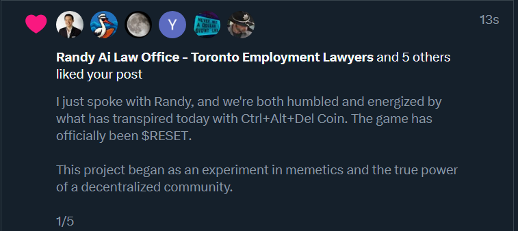 Just so you guys know, this is not an elaborate larp. 

$RESET your mind. $RESET your vision. $RESET your life.