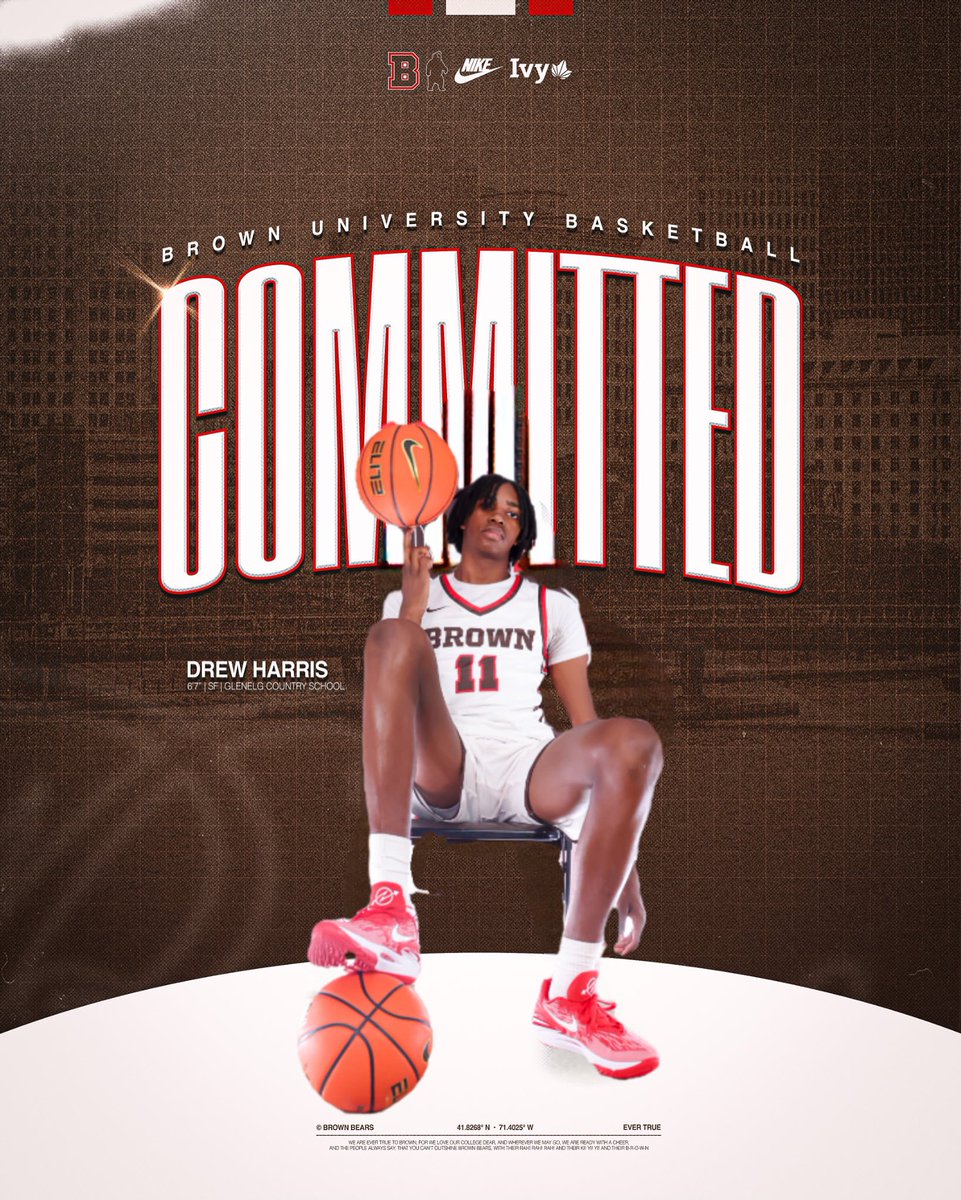 Thank you to all my coaches, trainers, friends and especially my family, for supporting me on this journey. 

I’m proud to announce that I am committing to the admissions process at Brown University.#evertrue