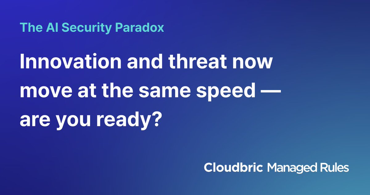cloudbric.com/cloud-security…

Where AI attacks, we adapt.