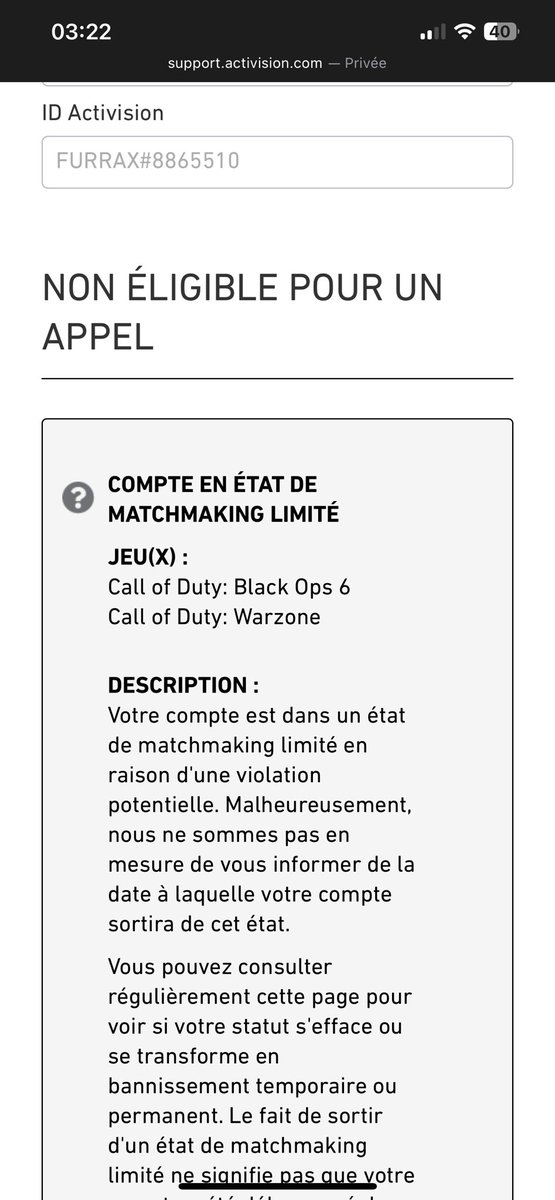 TheFurraxx (@thefurraxhd) on Twitter photo Je prend un shadow il y’a 15 jours j’en reprend un la c’est comme sa vous remerciez les gens qui font vivre votre jeu de merde ? <a href="/Activision/">Activision</a> Je prend un shadow il y’a 15 jours j’en reprend un la c’est comme sa vous remerciez les gens qui font vivre votre jeu de merde ? <a href="/Activision/">Activision</a>