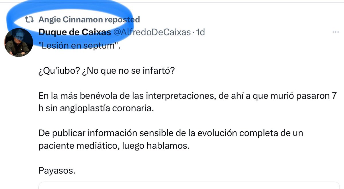 vice_roninx's tweet image. Angie Cinnamor mejor reposteó al Duque de Caixas, que a su propio ‘novio’ ¿Se está hartando @Angie_cinnamon de las payasadas y alucines de @vice_ronin_x ?

Muy pronto lo sabremos, manténganse conectados en esta apasionante telenovela tuitera.