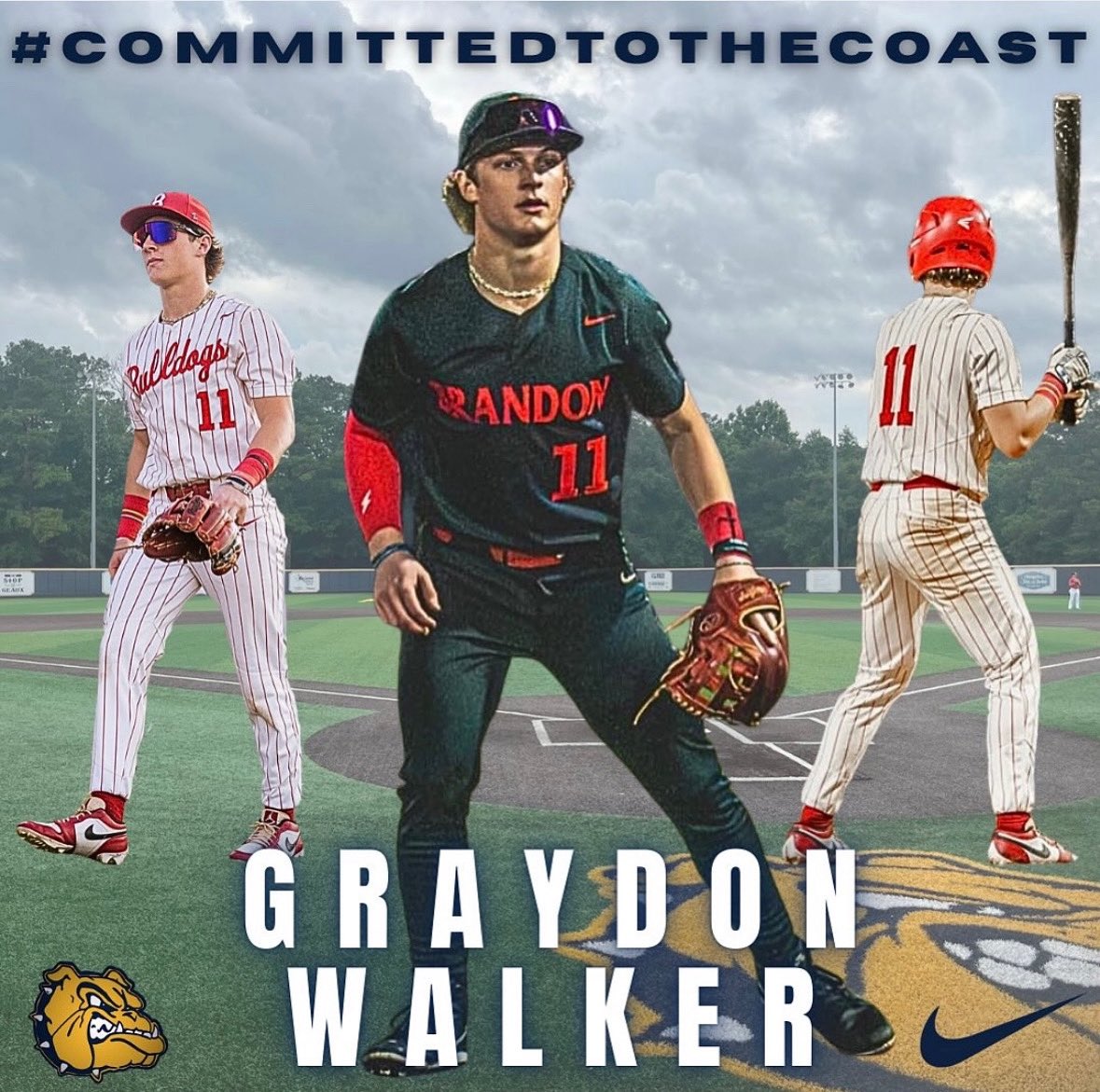 BrandonBulldog2's tweet image. Congrats to Junior infielder @GraydonWalker1 on his commitment to @MGCCC_Baseball #finishthegame @BrandonBulldogs