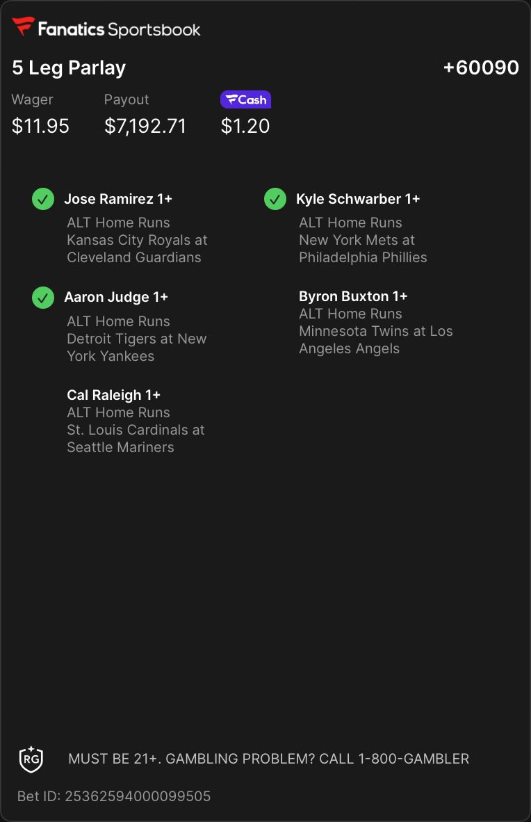 TouchPapa_'s tweet image. C'mon lets end the night off with a couple more ✅ ✅

@FanaticsBook #GamblingX #MLBPicks