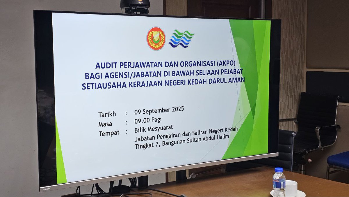 KedahJps's tweet photo. AUDIT PERJAWATAN DAN ORGANISASI (AKPO) BAGI AGENSI/JABATAN DI BAWAH SELIAAN PEJABAT SETIAUSAHA KERAJAAN NEGERI KEDAH DARUL AMAN https://t.co/I51Tza7VPo