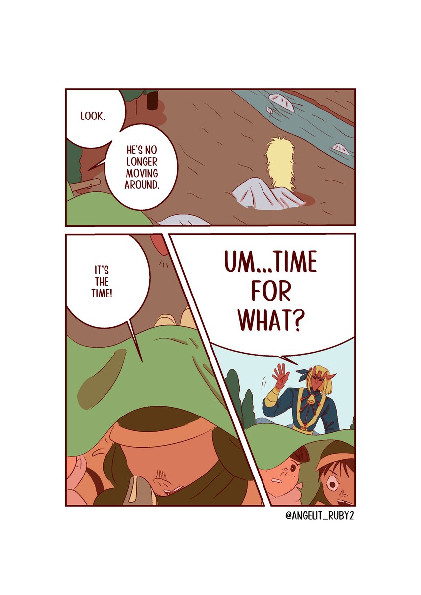 angelit_ruby2's tweet photo. Wandering around but he's not an aimless man. Children should be careful in wild world (1/3) 
#comic #illustration #originalcharacters #digitalarts #angelit_oc https://t.co/G1iZRduPae