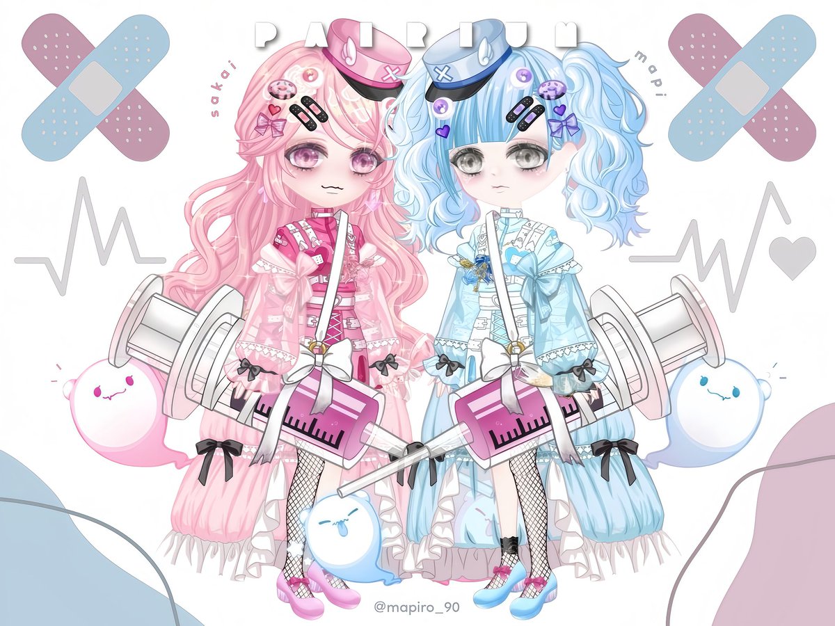 ⠀⠀⠀

                        ˢᵃᵏᵃⁱ × ᵐᵃᵖⁱ
                             🩷🩵

¨
#ﾍﾟｱﾘｳﾑ #mapi_pairi ⊹ ࣪  ౨ৎ˚

ᝰ ﹏﹏

⠀