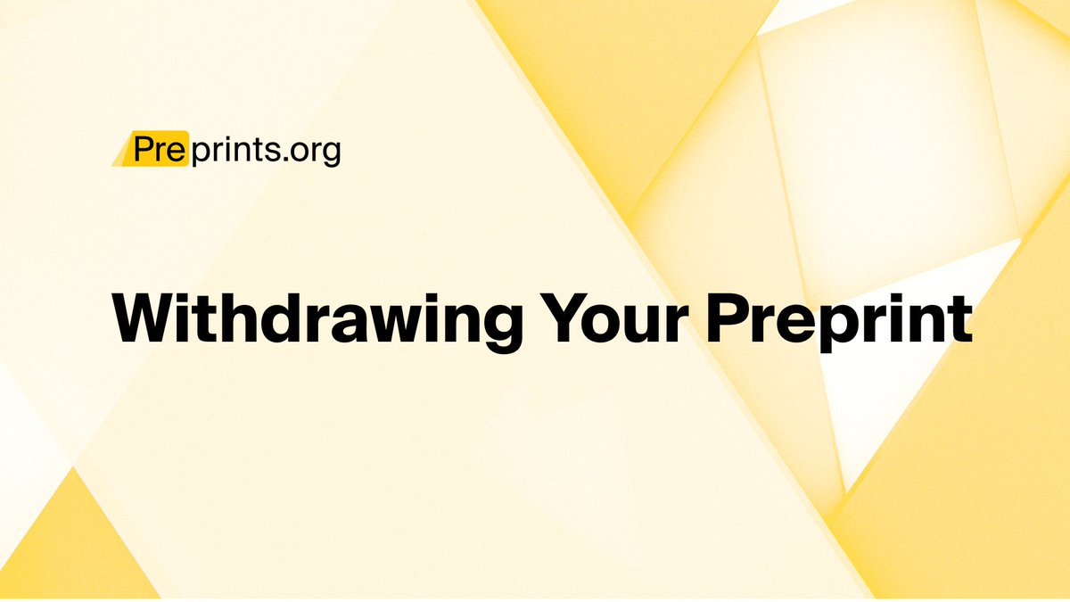 🤔Can you withdraw a preprint posted online? Find the answer in blog post: brnw.ch/21wVCFK. 
As a vital part of the scholarly record, preprints generally cannot be withdrawn after they are posted and assigned DOIs. 
So, how to make corrections to preprints? 👇Check below.