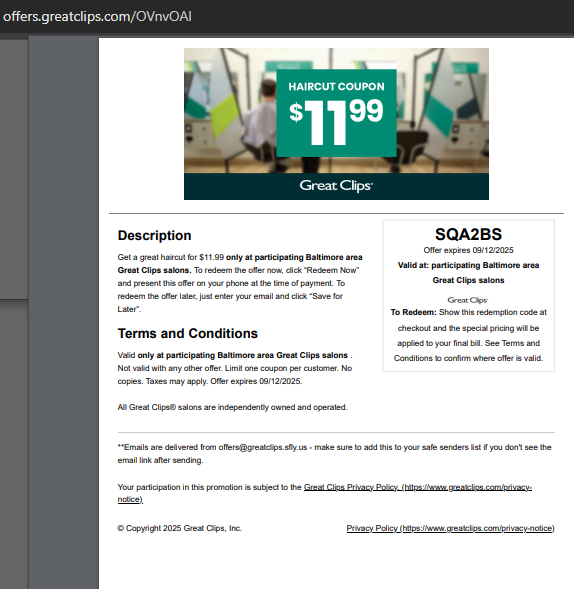 Great Clips Check-In Coupons 2026 tweet media
