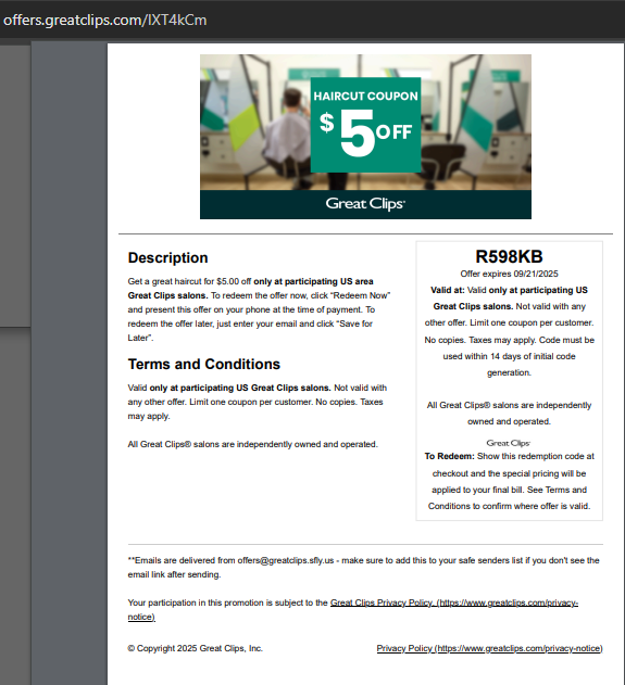 Great Clips Check-In Coupons 2026 tweet media