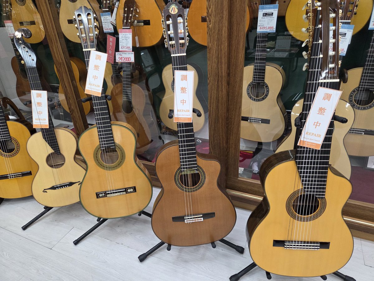クロサワ楽器 日本総本店 クラシックギターフロア