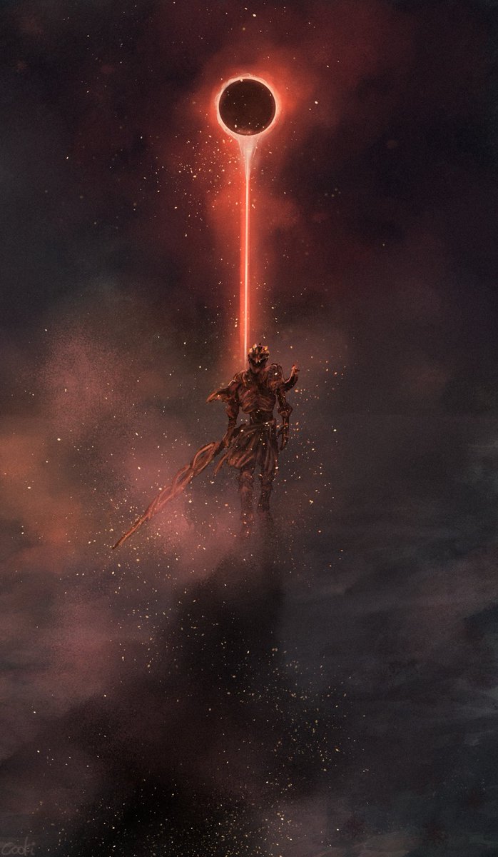 cookimyun's tweet photo. Hello! My name is Cooki and I love creating FromSoftware inspired paintings! 🖤 https://t.co/XfIGKC0xAT