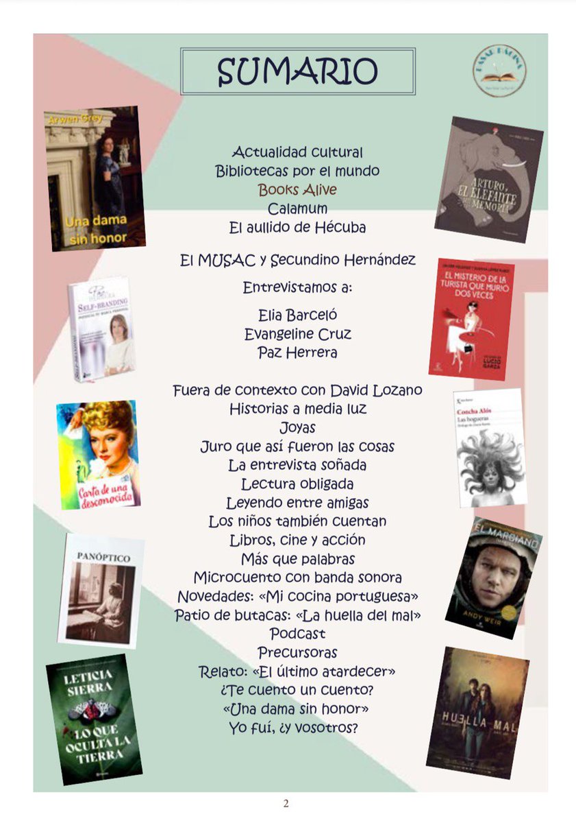 ¡Venirse a leer la revista <a href="/PaginaPasar/">Pasar Página</a> de septiembre,  coordinada por <a href="/AlmudenaGutier/">Almudena Gutiérrez</a>!
Te encuentras a escritores estupendos!
Por allí están <a href="/VictorFCorreas/">𝗩𝗶́𝗰𝘁𝗼𝗿 𝗙𝗲𝗿𝗻𝗮́𝗻𝗱𝗲𝘇 𝗖𝗼𝗿𝗿𝗲𝗮𝘀</a> y <a href="/GalianaRgm/">Galiana</a>
En la imagen el sumario
Os dejo el enlace para acceder
👇👇👇👇
drive.google.com/file/d/1EItlaO…