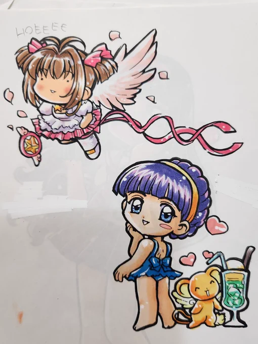 ちょっとくどめの 知世ちゃん出てきた 大昔の同人絵