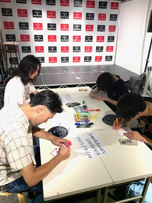 オレンジスパイニクラブ サイン色紙 HMV&BOOKS SHIBUYA a X: 